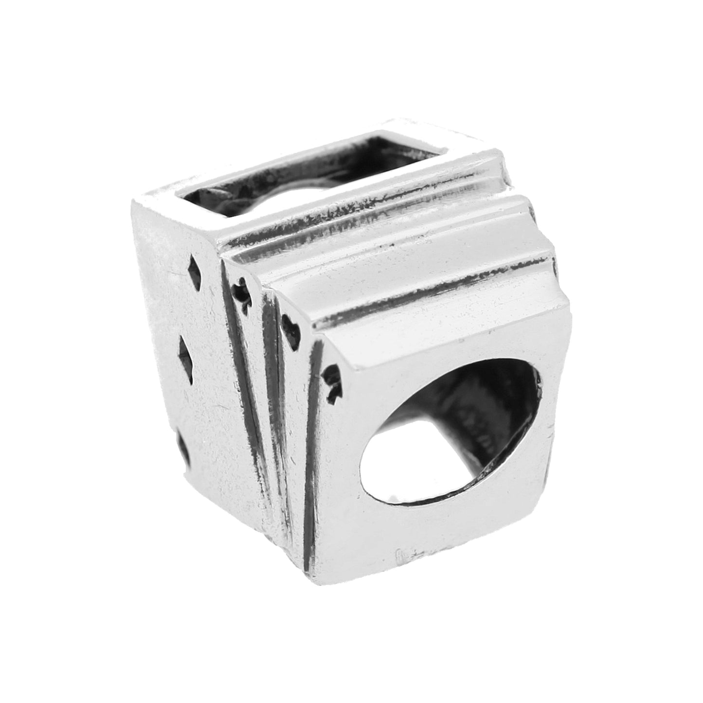 Sterling Silver Cards Bead Charm