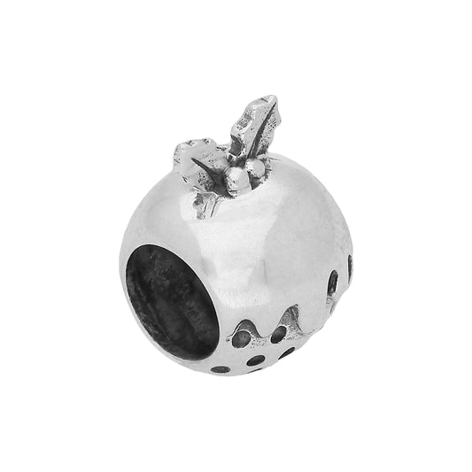 Sterling Silver Christmas Pudding Bead Charm