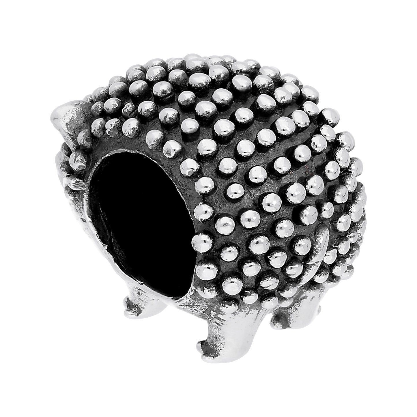 Sterling Silver Hedgehog Bead Charm