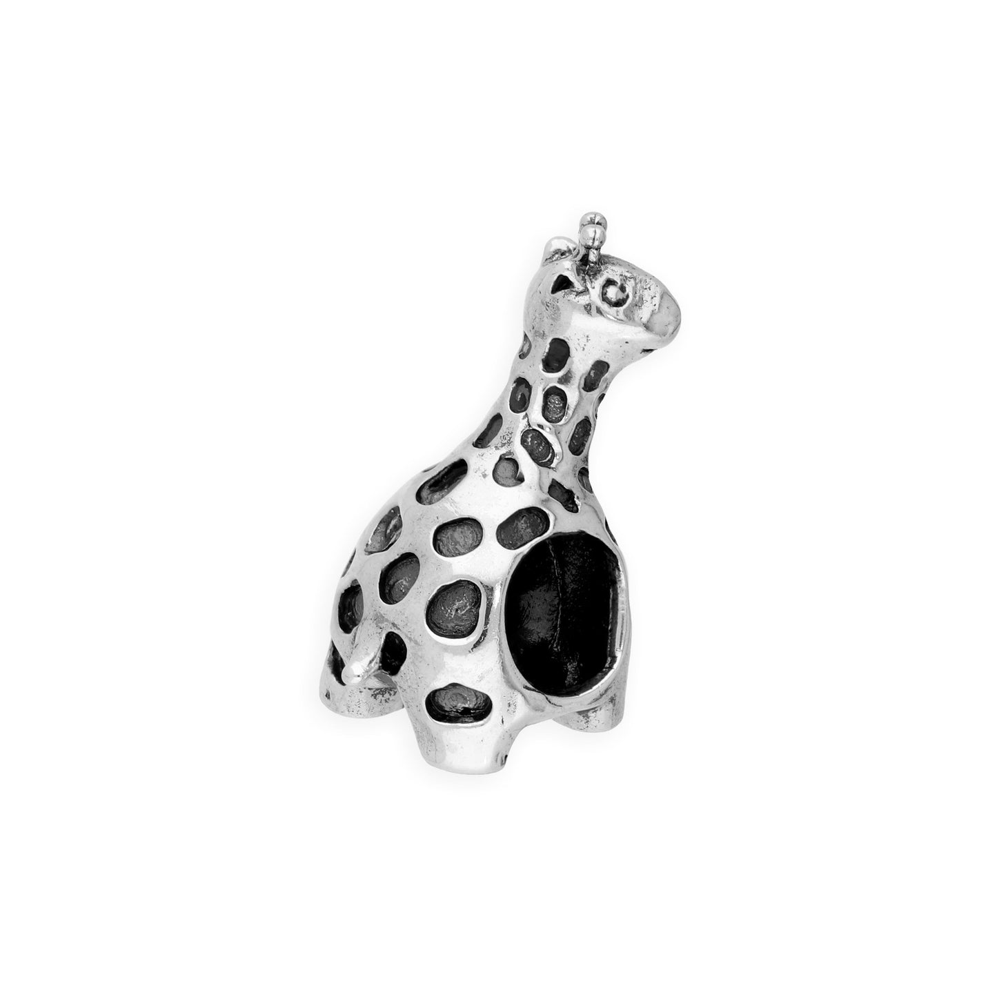 Sterling Silver Giraffe Bead Charm