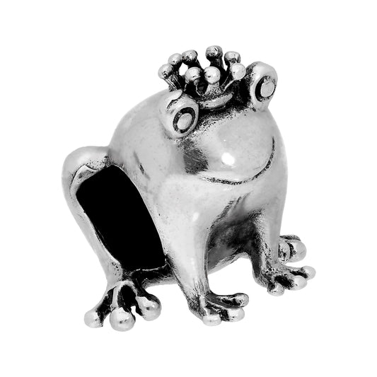 Sterling Silver Frog Prince Bead Charm