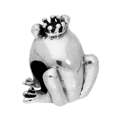 Sterling Silver Frog Prince Bead Charm