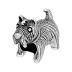 Sterling Silver Scottie Dog Bead Charm