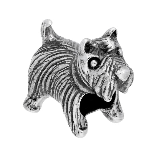 Sterling Silver Scottie Dog Bead Charm