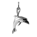 Sterling Silver 3D Dolphin Charm
