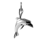Sterling Silver 3D Dolphin Charm