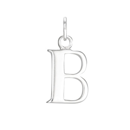 Sterling Silver Alphabet Letter Charm on Jump