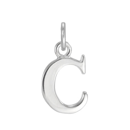 Sterling Silver Alphabet Letter Charm on Jump