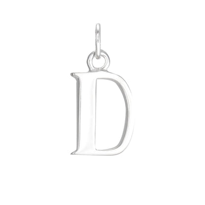 Sterling Silver Alphabet Letter Charm on Jump