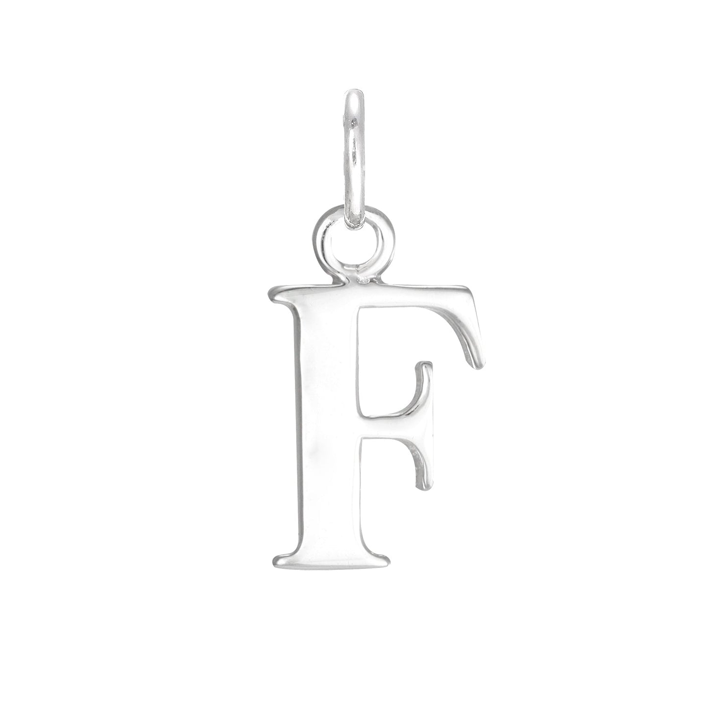 Sterling Silver Alphabet Letter Charm on Jump