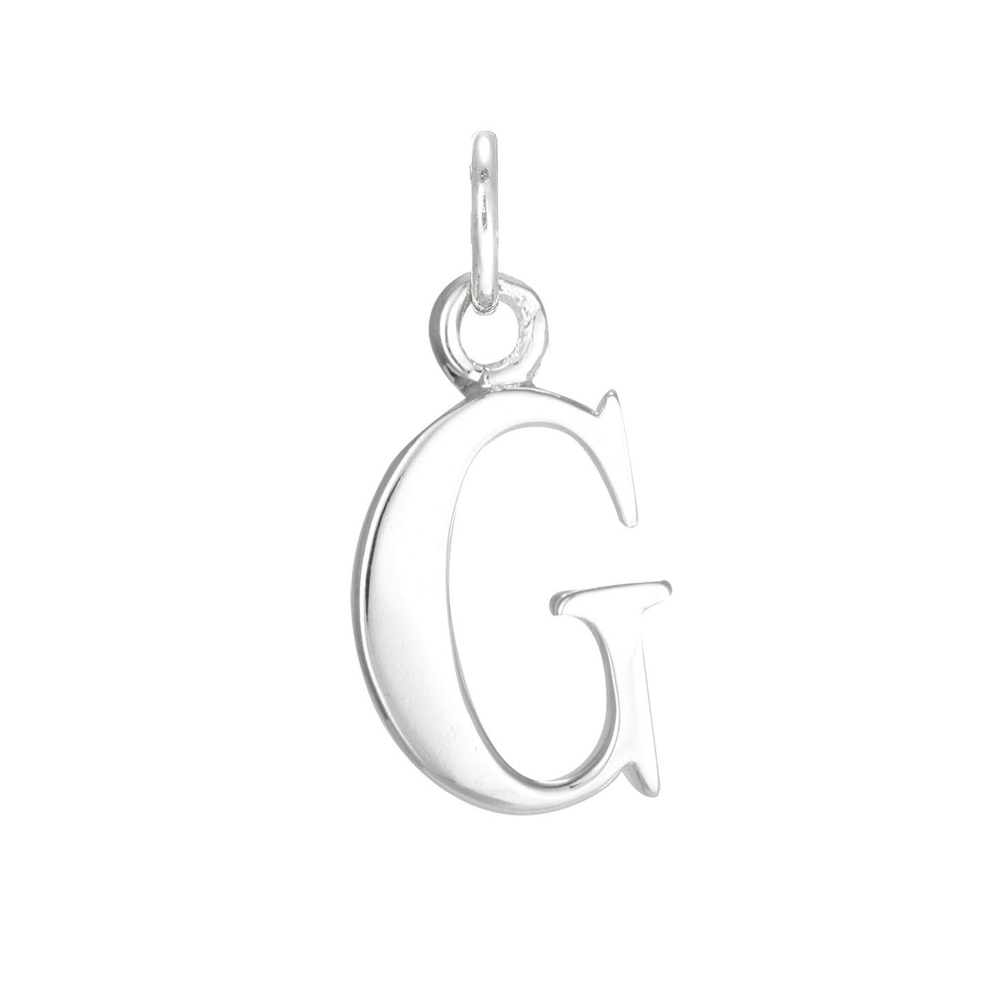 Sterling Silver Alphabet Letter Charm on Jump