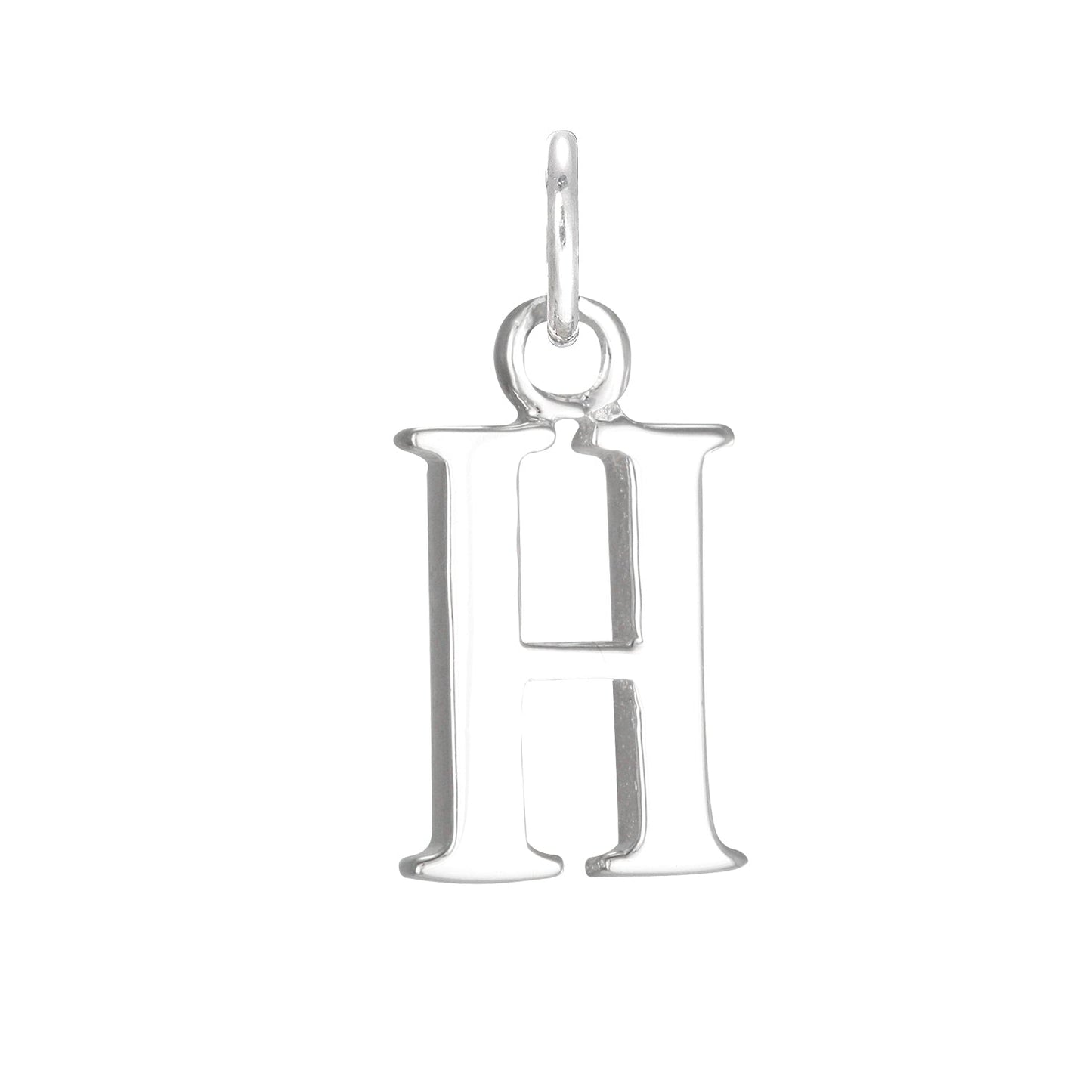 Sterling Silver Alphabet Letter Charm on Jump
