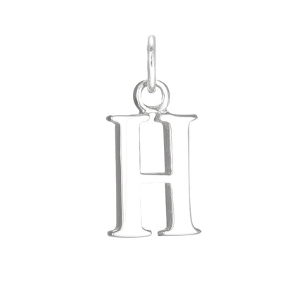Sterling Silver Alphabet Letter Charm on Jump