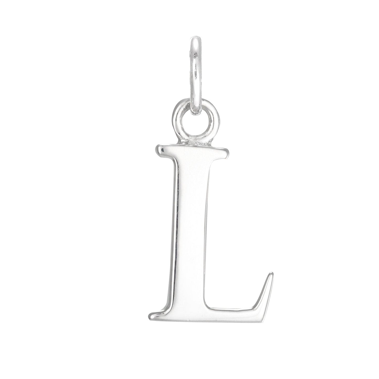 Sterling Silver Alphabet Letter Charm on Jump