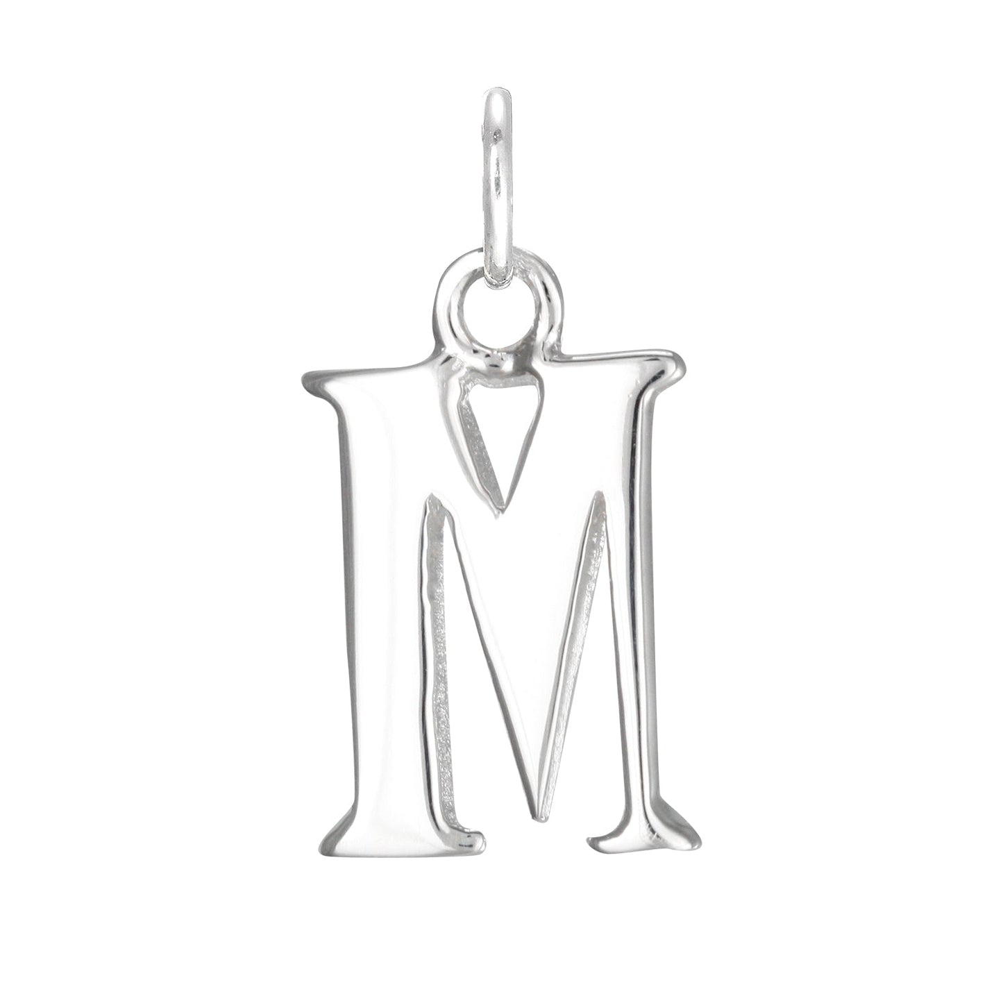 Sterling Silver Alphabet Letter Charm on Jump