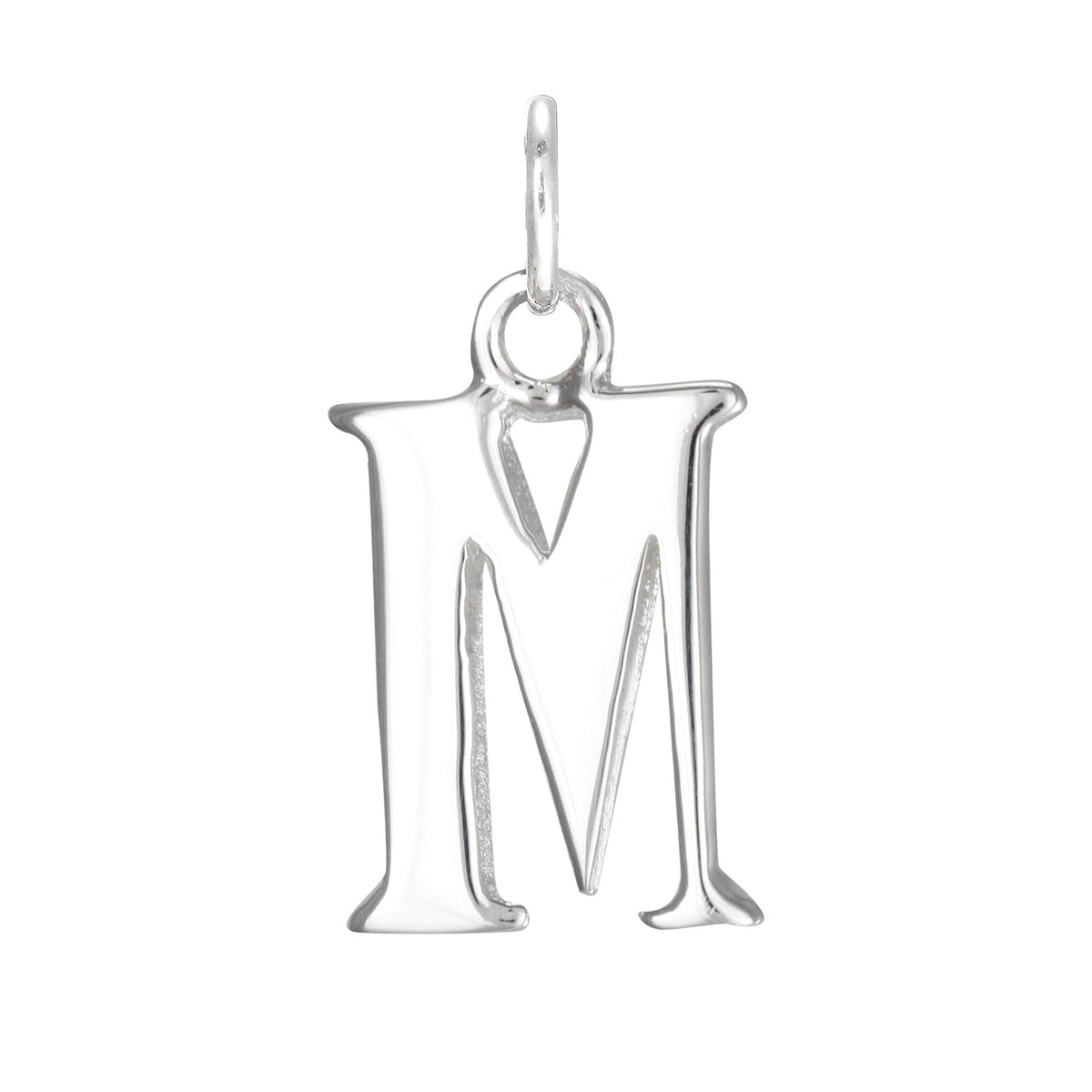 Sterling Silver Alphabet Letter Charm on Jump