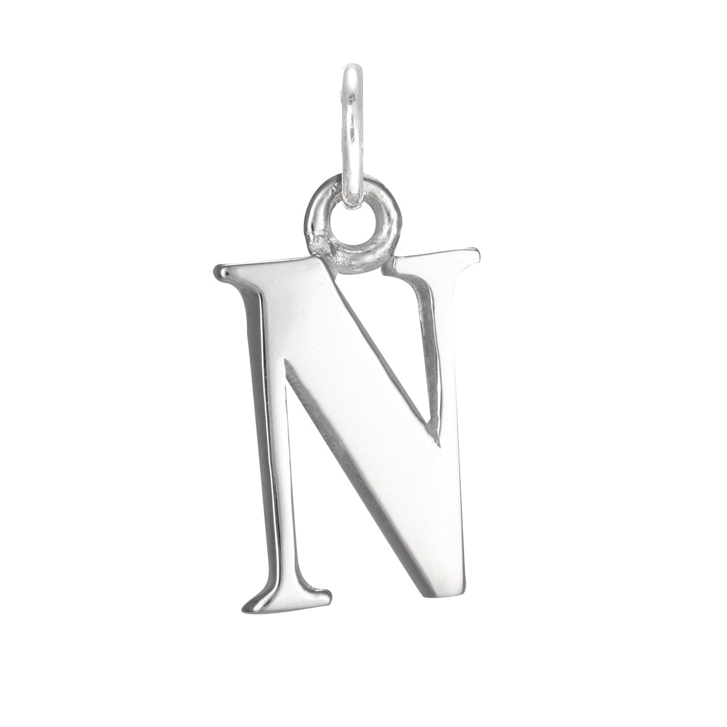 Sterling Silver Alphabet Letter Charm on Jump