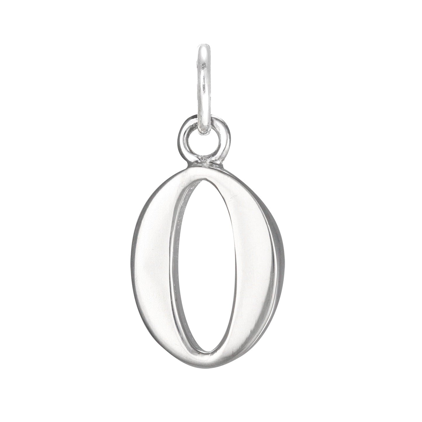Sterling Silver Alphabet Letter Charm on Jump
