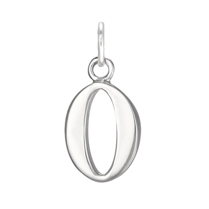 Sterling Silver Alphabet Letter Charm on Jump