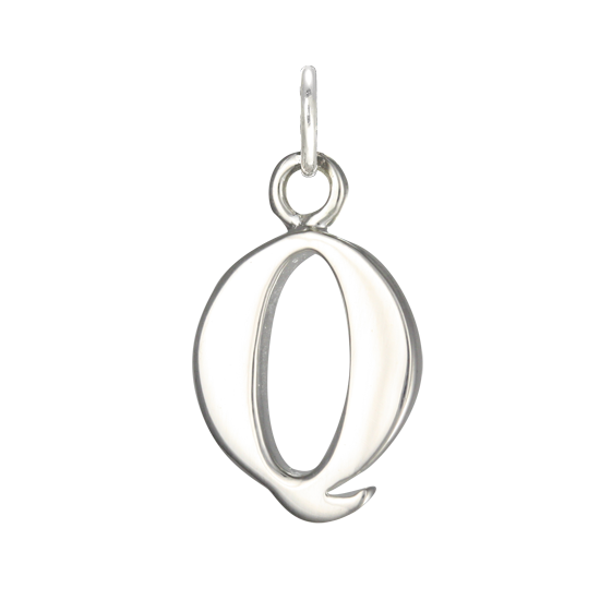 Sterling Silver Alphabet Letter Charm on Jump