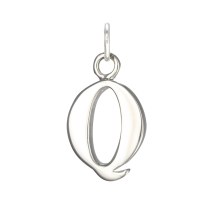 Sterling Silver Alphabet Letter Charm on Jump