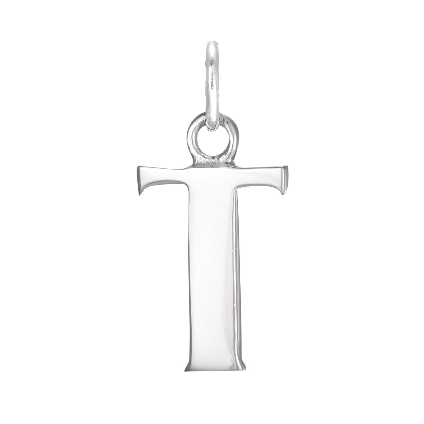 Sterling Silver Alphabet Letter Charm on Jump