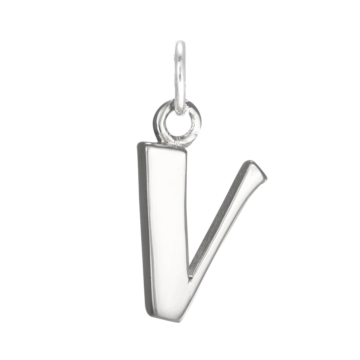 Sterling Silver Alphabet Letter Charm on Jump