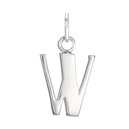 Sterling Silver Alphabet Letter Charm on Jump