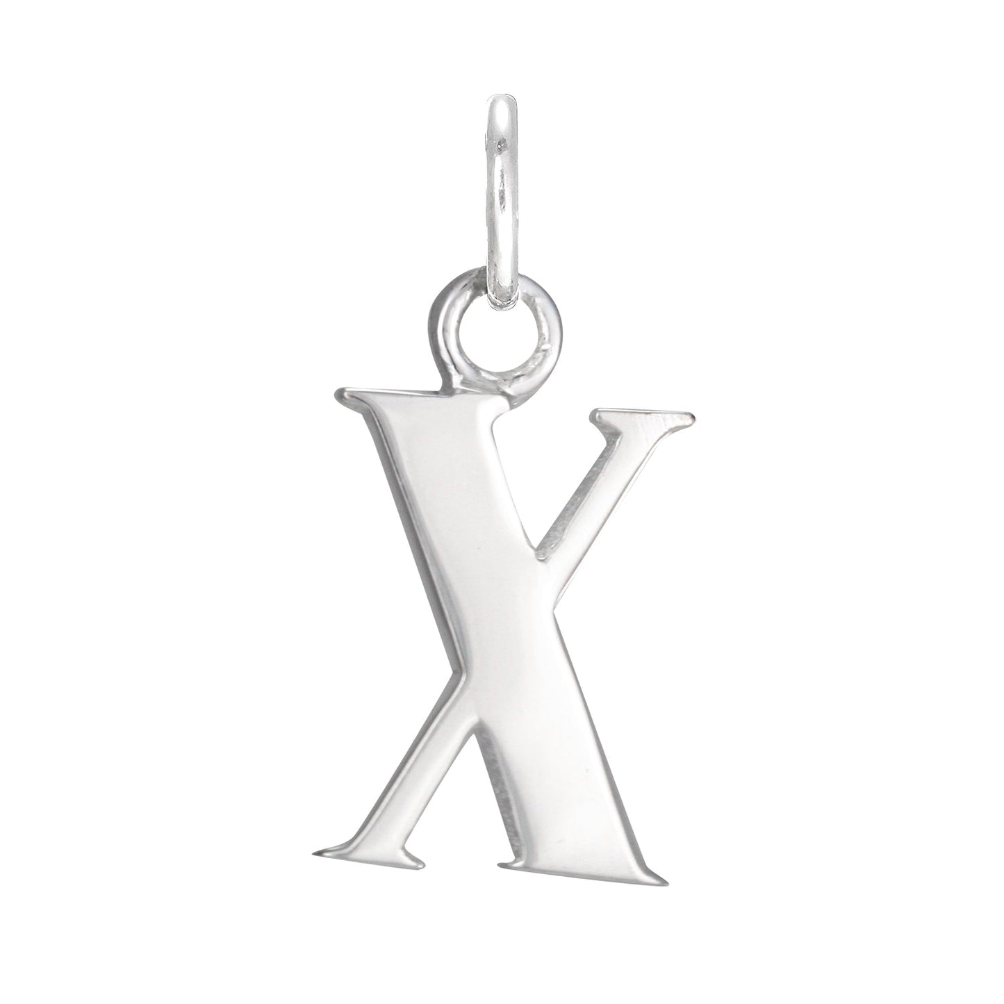 Sterling Silver Alphabet Letter Charm on Jump