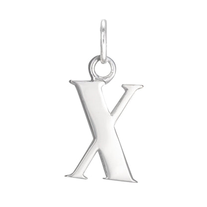 Sterling Silver Alphabet Letter Charm on Jump