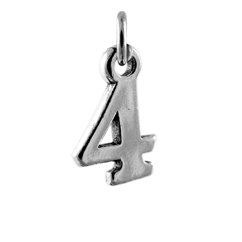 Sterling Silver Number Charms 0 - 9