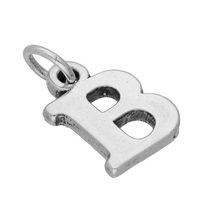Sterling Silver Alphabet Letter Charm A - Z