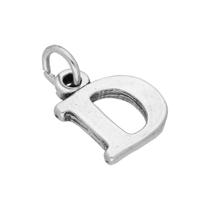 Sterling Silver Alphabet Letter Charm A - Z