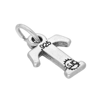 Sterling Silver Alphabet Letter Charm A - Z