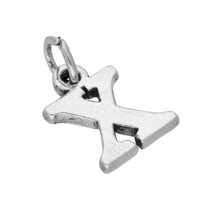 Sterling Silver Alphabet Letter Charm A - Z
