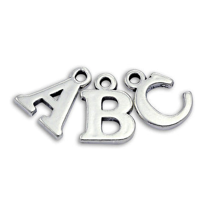 Sterling Silver Alphabet Letter Charm A - Z
