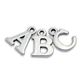 Sterling Silver Alphabet Letter Charm A - Z