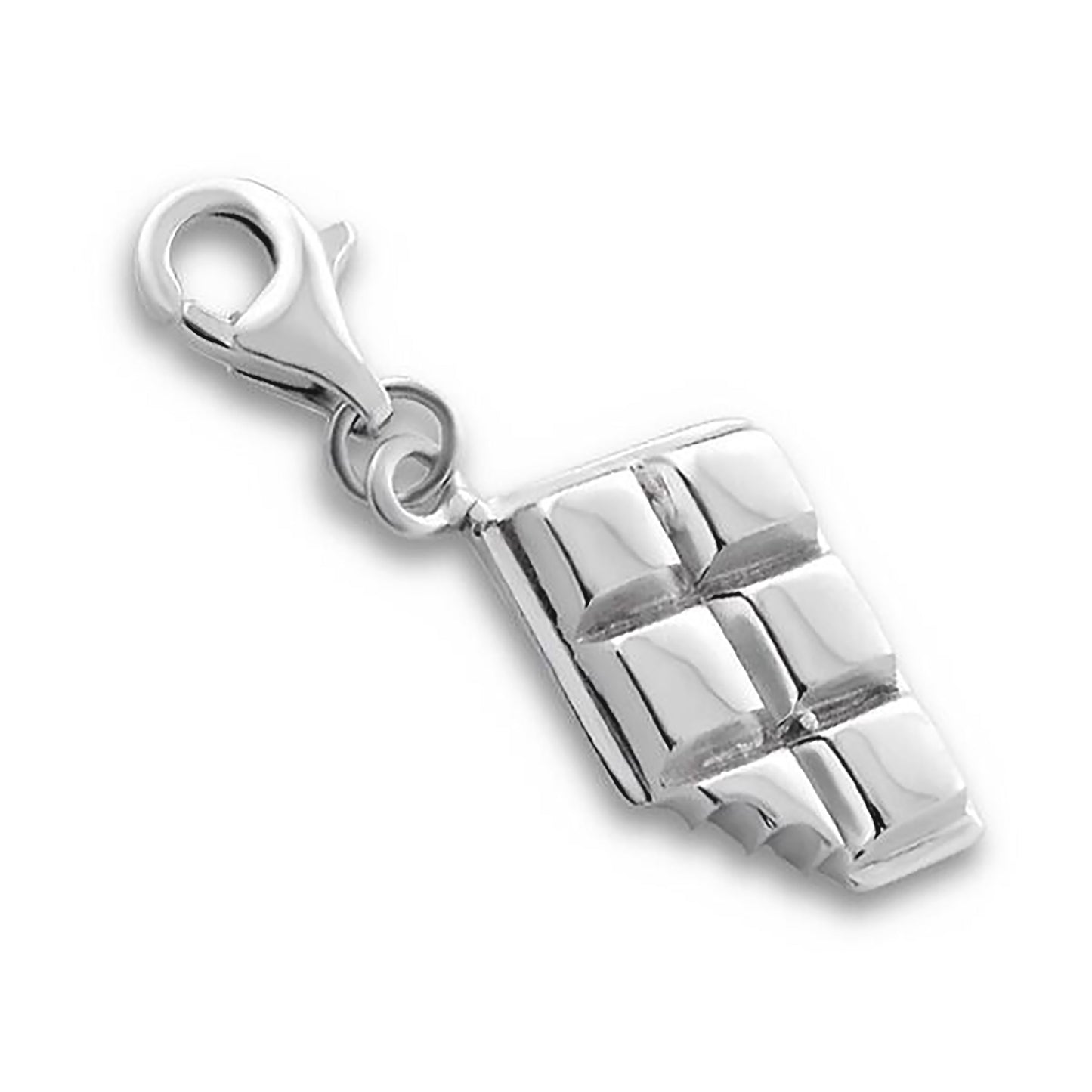 Sterling Silver Chocolate Lover Clip on Charm