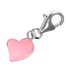 Sterling Silver Enamel Heart Charm
