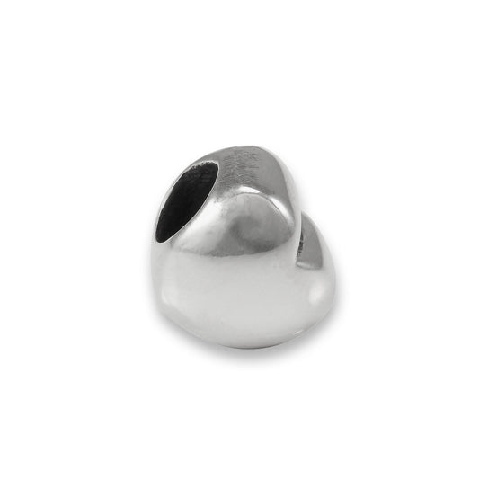 Sterling Silver Heart Bead Charm