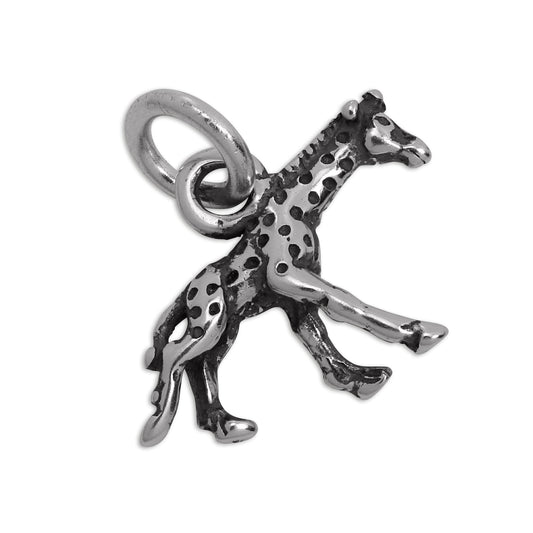 Small Sterling Silver Giraffe Charm