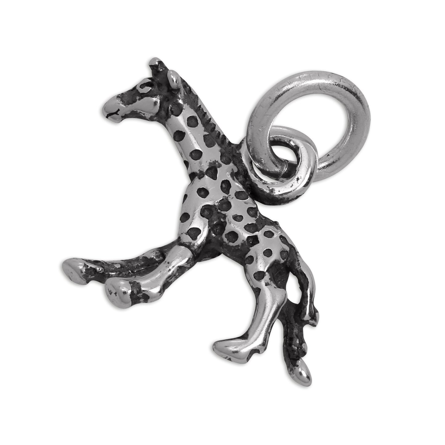 Small Sterling Silver Giraffe Charm
