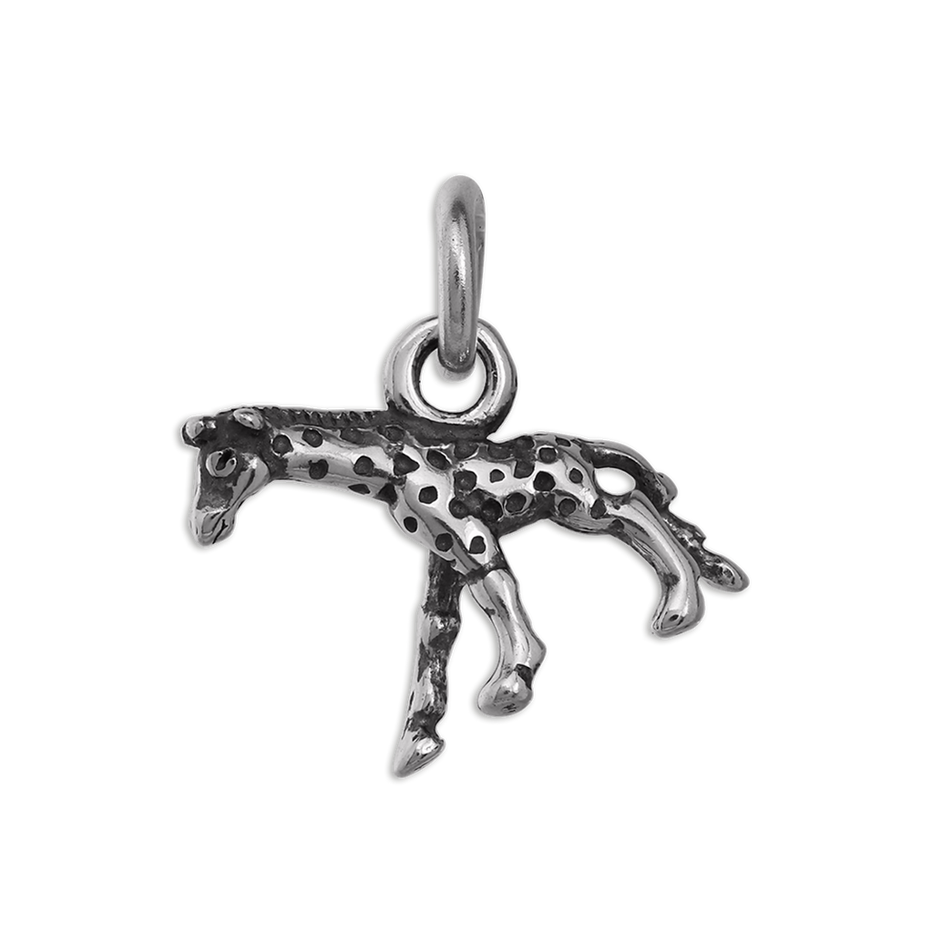 Small Sterling Silver Giraffe Charm