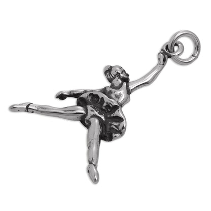 Sterling Silver Ballerina Dancer Charm