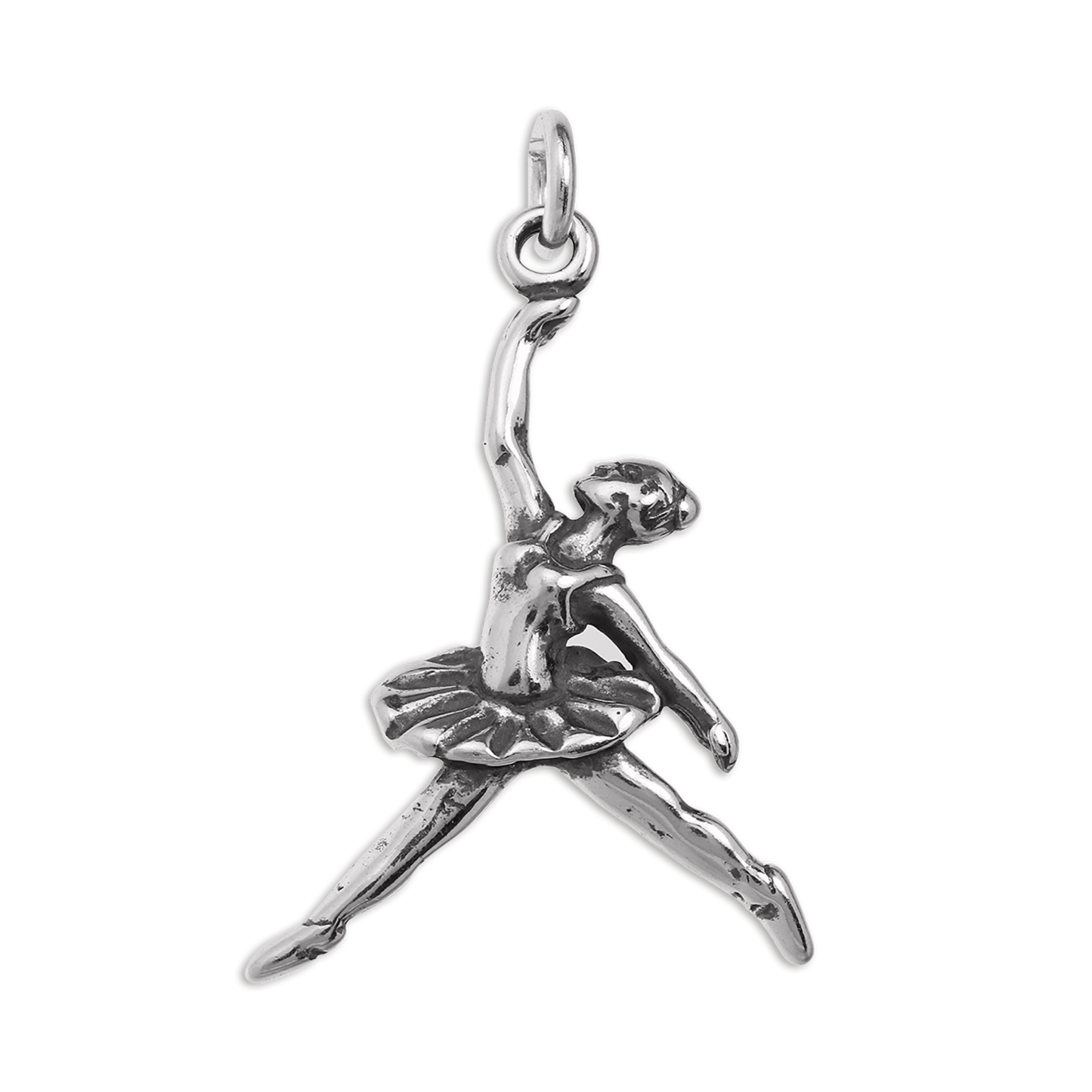 Sterling Silver Ballerina Dancer Charm