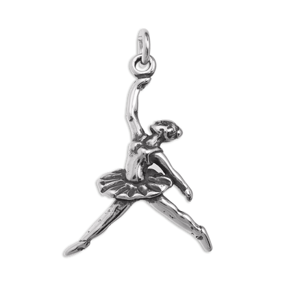 Sterling Silver Ballerina Dancer Charm