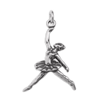Sterling Silver Ballerina Dancer Charm