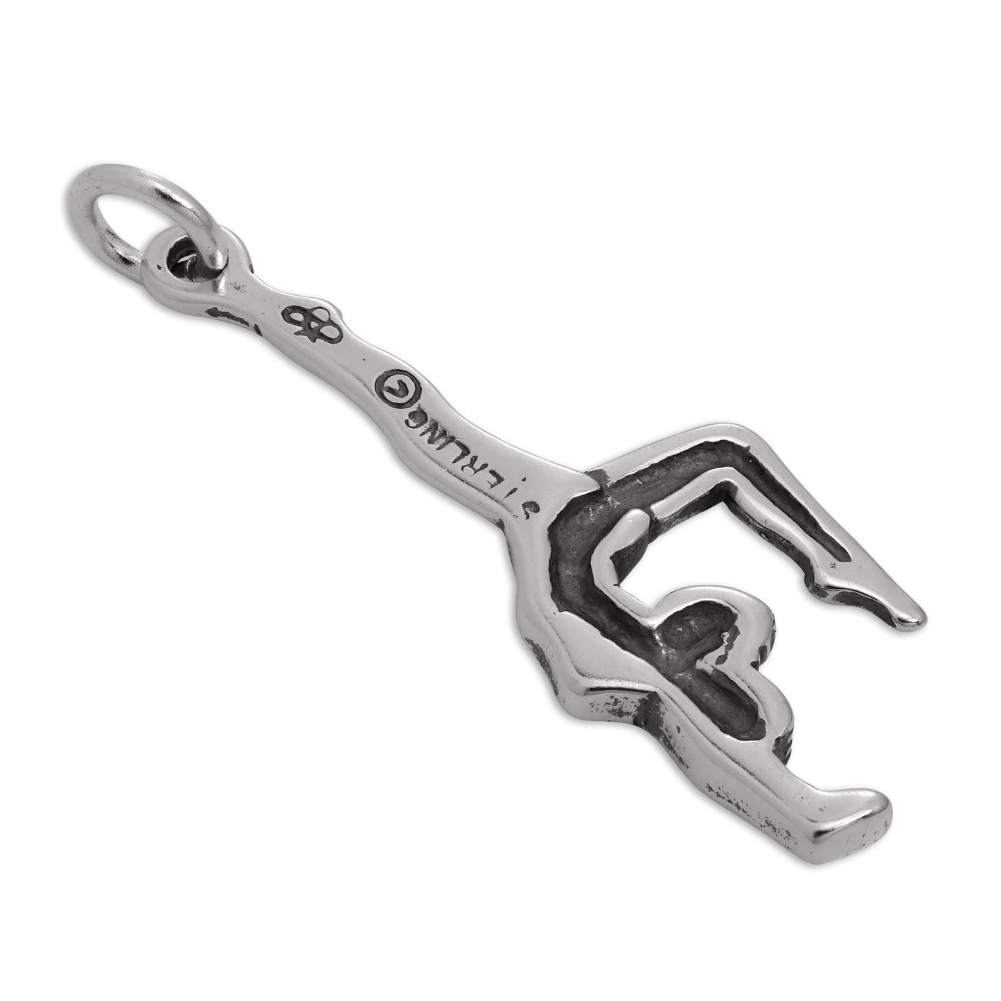 Sterling Silver Female Gymnast Cartwheel Charm