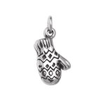 Sterling Silver Pair of Woolly Mittens Gloves Charm