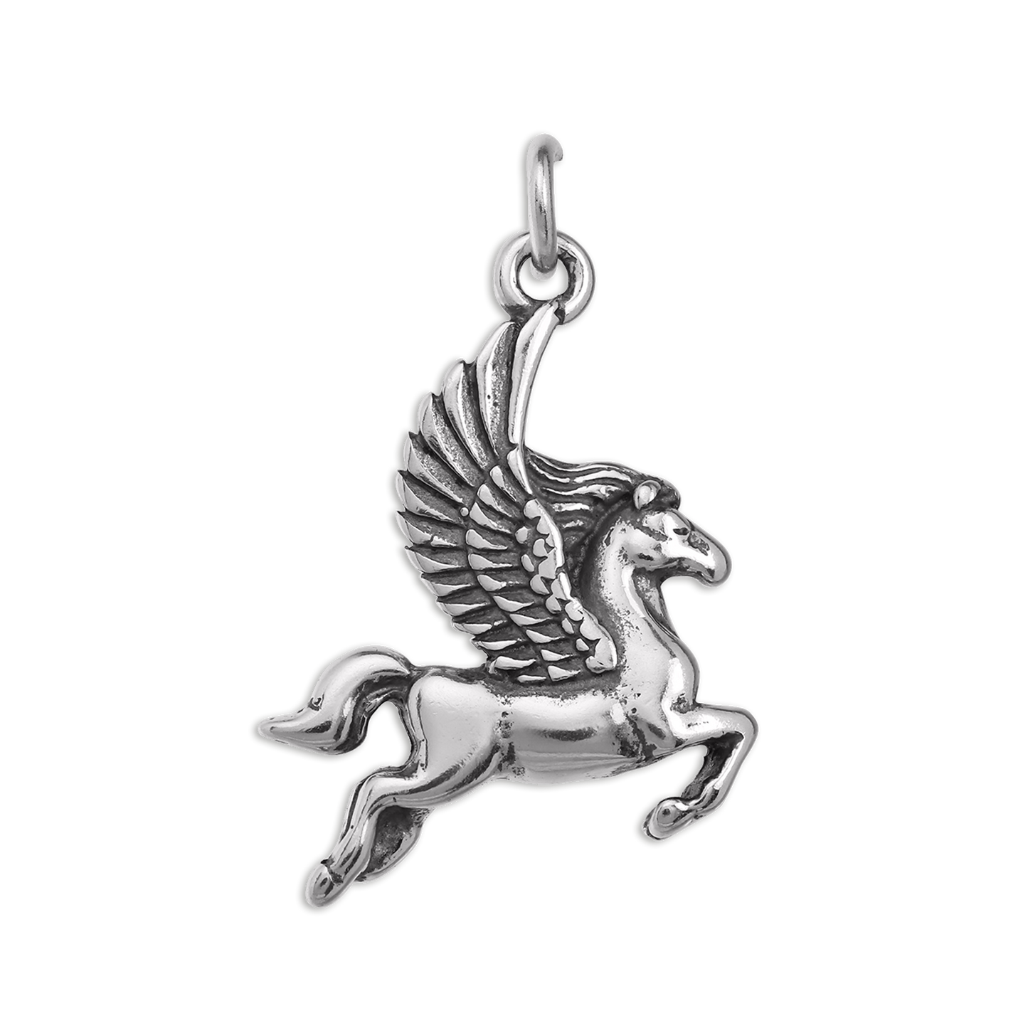 Sterling Silver Winged Flying Pegasus Charm